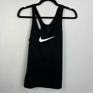 Nike Pro Size Small Black Y-Back Fitted Performance Tank DTB
